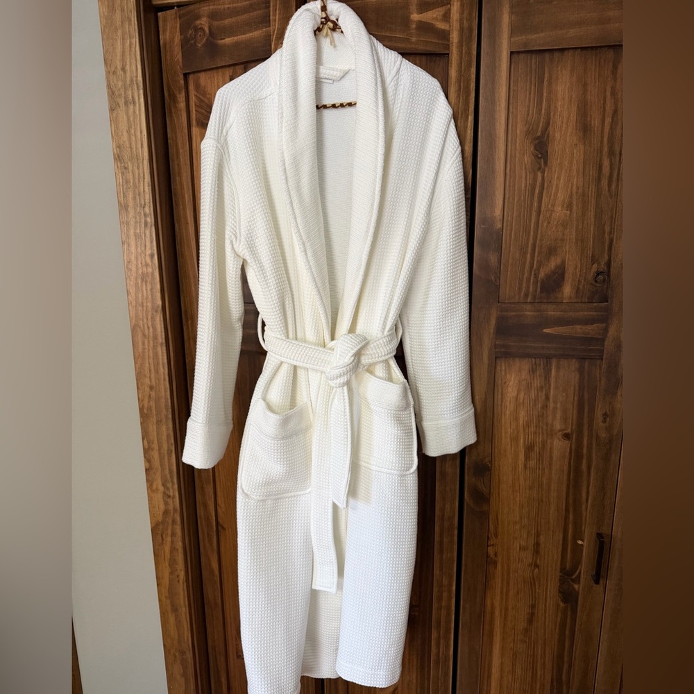 Cozy Earth Waffle-Knit Robe with Belt